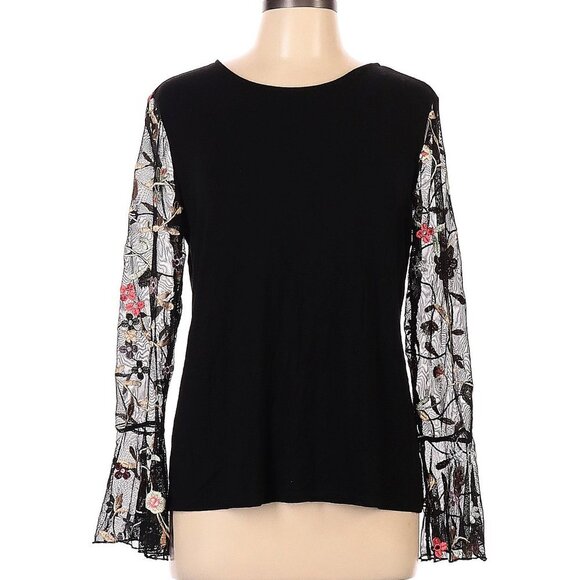 Como Vintage Lace Sleeve Top - Picture 1 of 2